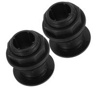 DINHEAROM 2pièces Raccords De Cloison Filetés pour Citerne Pluviale Réservoir Eau Et Étang avec Bouchon Écrou Facile à Installer