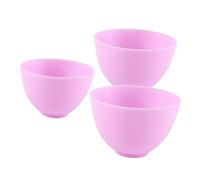 DINHEAROM 3 Pièces Bol à Mélanger Silicone Antichoc pour Masque Facial de Petite Moyenne Outil de Beauté Multifonction pour Diy et Salon de Beauté