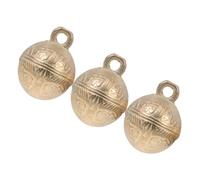 DINHEAROM 3 pièces Cloches Vintage pour Colliers de Chiens Ensemble de Clochettes Décoratives avec Design pour Feng Shui et Bricolage Carillons Éoliens