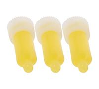 DINHEAROM 3 Pièces Tête de Distributeur de Savonnette en Caoutchouc pour Salle de Bain, Installation Facile, Étanchéité, Compatible Distributeurs de 350ml pour Espaces Couleur Aléatoire