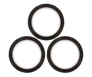 DINHEAROM 3 rouleaux de ruban adhésif de masquage pour bande LED - Ruban isolant isolant occultant et imperméable résistant à la chaleur - 1 cm x 50 m (0,4 po x 164 pi) pour la maison et le bureau