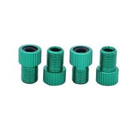 DINHEAROM 4 pièces Adaptateur Valve Aluminium Convertisseur à Compatible Pompe et Compresseur Étanchéité Renforcée pour VTT et Route Vert