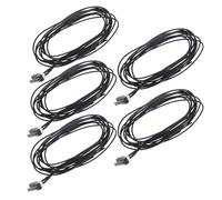 DINHEAROM 5 Pcs Micro-interrupteur Noir avec Fil, Plastique Solide, 3 Terminaux, Action Instantanée, pour Circuits de Contrôle Dc et Applications Industrielles