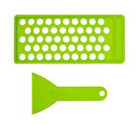 DINHEAROM 50trous Plateau Pour Stick à Lèvres Avec Compartiments Multiples Et Spatule Pour Remplissage Précis Kit De Fabrication Diy Pour Maison Boutique