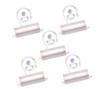 DINHEAROM 5pièces Presse-tube Dentifrice Ventouse Extrudeur Manuel Multifonction Pour Tubes Cosmétiques Et Nettoyant Visage Économiseur De Dentifrice Blanc Salle De Bain Organisée