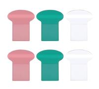 DINHEAROM 6 Pièces Poignées de Siège de Toilette Anti-contact en Ps, Design Humain et Créatif, Accessoire Simple et Élégant pour Salle de Bain Pratique