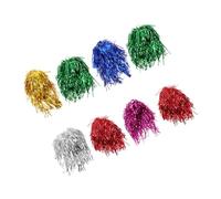 DINHEAROM 8 pièces Perruque Tinsel Colorée Wig Métallique Réaliste pour Cosplay Fêtes et Mariages Accessoire et Confortable Facile à Porter