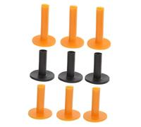 DINHEAROM 9 pièces Tees de Golf pour Entraînement Tapis de Practice Portable Accessoires de Golf Durables pour Intérieur et Extérieur Couleur Aléatoire Couleur Aléatoire