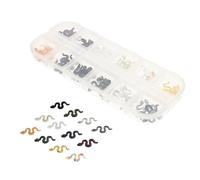 DINHEAROM Accessoires pour Nail Art Serpent en Résine et Métal, Charme de Manucure Polyvalent et Résistant la Décoloration, pour DIY Nail Art Féminin