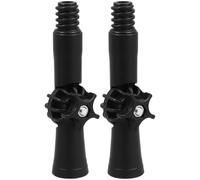 DINHEAROM Adaptateur D'angle Rotatif Noir 2pcs pour Balai Serpillère Tête Filetage Américain 18 Mm en Abs pour Nettoyage Domestique