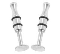 DINHEAROM Appareil D'entraînement Force Buccale 2 Pcs Métal Argenté, Portable pour Saxophone et Trompette pour Musculation des Lèvres et Débutants