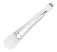 DINHEAROM Applicateur de Masque Visage Double Embout avec Spatule en Silicone et Brosse Douce, Design Élégant en Aluminium Facile à Nettoyer pour Soins Peau