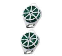 DINHEAROM Attache de Jardin Verte 1 Rouleau PVC Fer pour Plantes et Fleurs | Liens Souples, Fixation Pratique des Tiges et Vignes, Usage Jardinage, Vert