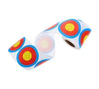 DINHEAROM Autocollants Fluorescents pour Cibles de Tir 76 MM, Papier Adhésif Rond, Rouleau 200 Pièces, Entraînement au Tir à l'arc Intérieur et Extérieur