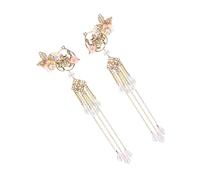 DINHEAROM Barrette à Cheveux à Pompon Chinois En Alliage Creux Fleur, Taille Standard, Accessoire Chinois Suspendu, Femmes Et Filles, Pour Mariage Et Fête