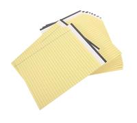 DINHEAROM Blocs-notes Juridiques Écriture Fluide et Pratique Jaunes Double Face Lot de 10 en Papier Épais 30 Pages pour Bureau et Tâches Quotidiennes