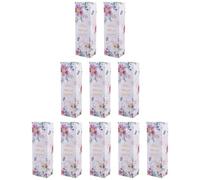DINHEAROM Boîte à Biscuits Robuste et Spacieuse Design Floral Frais et Élégant en Papier Pourpre Capacité 15 Cookies ou 16 Nougats pour Cookies et Nougats pour Toutes Occasions