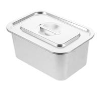 DINHEAROM Boite A Compost Bac à Compost de Comptoir Cuisine en Acier Inoxydable la Cuisine avec Couvercle Petite Poubelle Pratique pour Déchets Alimentaires