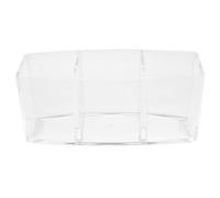DINHEAROM Boîte Acrylique Transparente à 3 Compartiments pour Organiser Capsules de Café, Rangement Multifonctionnel Moderne pour Maison et Bar à Café