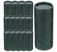 DINHEAROM Boîte D' pour 15 Bouteilles D'huile Essentielle 20ml en Tube Papier Laminé avec Couvercle, Facile à Transporter et Rangement Pratique pour Thé