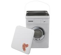 DINHEAROM Boîte de Rangement Lessive Capacité Importante Fer Conteneur à Perles Parfumées Récipient Forme Machine à Laver pour Usage Domestique