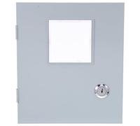 DINHEAROM Boîtier aux Transparente, Résistance et Installation Porte Chocs de Compteur D'énergie Extérieur Fer Blanc Facile pour Usage Industriel et Domestique