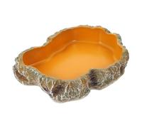 DINHEAROM Bol à Reptiles en Résine Design Créatif Imitant Roche Naturelle, Récipient Pratique pour Manger ou Boire, pour Terrarium Tortue et Gecko