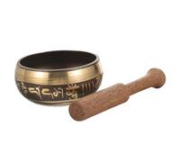 DINHEAROM Bol Chantant Tibétain Cuivre avec Bol Compact pour Yoga et Accessoire Spirituel Apaisant Style Aléatoire