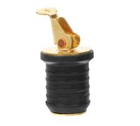 DINHEAROM Bouchon de Vidange Rotatif pour Barque et Canoë, Bouchon Métallique Fileté 32 MM, Accessoire Nautique pour Drainage de Pont