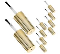 DINHEAROM Bouchons de Flacons de Vernis à avec Pinceau en Fibres Artificielles Lot de 10 et Sûr pour, pour Salons de