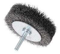 DINHEAROM Brosse Métallique en Acier pour Perceuse Électrique, Brosse Rotative de Nettoyage pour Pneus et Surfaces Métalliques, Tige Fixe Facile à Installer pour Réparation de Pneus