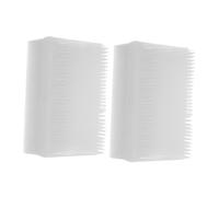DINHEAROM Brosse Sensorielle Tactile pour Bébé 2 Pcs Blanche Brosse Sensorielle Thérapie Wilbarger Outil Portable pour Entraînement Sensori-moteur et Relaxation