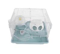DINHEAROM Cage à Hamster Double Étage et Grosse de Vie en Plastique et Métal avec Plateau Rats et Hamsters pour Petits Animaux