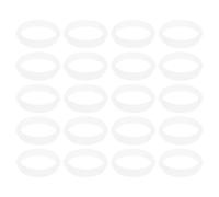 DINHEAROM Cercle de Tubes Blanc pour Hamster en Plastique Flexible, Ensemble de 20 Pièces, Accessoire Facile à Nettoyer pour Cages à Hamsters et Petits Animaux