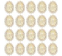 DINHEAROM Charmes pour Ongles en Alliage Or Léger et Solide, 30 Pièces pour Décoration Nail Art DIY et Fête D'halloween