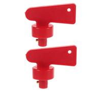 DINHEAROM Clé Coupe-circuit Batterie Voiture 2 Pièces, Interrupteur Déconnexion Marine Et Camion, Mini-clés De Batterie Robustes, Usage Auto Bateau Camping-car, Contrôle Alimentation Sécurisée