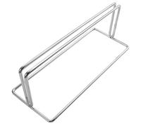 DINHEAROM Clip de Panneau pour Bureau en Acier Argenté, Porte-déflecteur Pratique Ponçage Lisse et Résistant aux Rayures, Compatible Écran Mobile et Baffle, pour École et Domicile