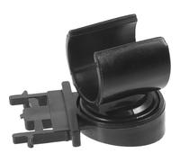 DINHEAROM Clip pour Casque de Chantier Noir en Plastique, Support Polyvalent pour Lampe Frontale Trou de 20-25 Mm, Accessoire Confortable pour Éclairage Sécurisé en Travail