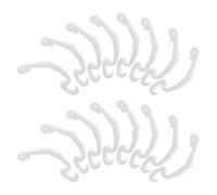 DINHEAROM Clips Latéraux Légers et Compacts en Plastique Blanc Lot de 30 pour Cage de Hamster et Gerbille pour Usage Domestique et Activités Extérieures