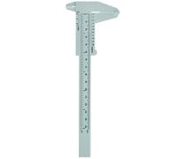 DINHEAROM Compas pour Sourcils en Plastique et Métal, Outil de Mesure Simple à Utiliser et Facile à Lire, pour Tatouages et Broderie de Sourcils Précis