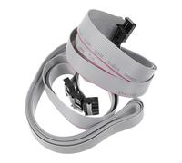 DINHEAROM Connecteur Idc Câble Plat Gris 16 Broches 1M X4 pour Équipements Audio et Vidéo Machines de Test Câblage Interne Pas de 2,54 MM