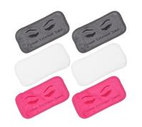 DINHEAROM Coussinet Frontal pour Extension de Cils en Tissu Coloré, 6pcs, Lavable la Main et Résistant Détachement pour Processus de Beauté