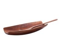 DINHEAROM Cuillère à Thé en Bois de Noyer Noir Accessoire Pratique et Léger pour Cérémonie Chinoise du Thé Facile à Ranger Utiliser