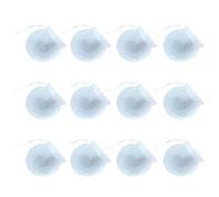 DINHEAROM de Thé Jetables et Fabrication de Sachets Parfumés 100 Sachets en Papier Blanc Rond 75 Mm Cordon, Adaptés pour Infusion de Thé, Épices