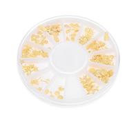 DINHEAROM Décoration Métallique pour Ongles en Métal Or Élégante et Attractive, Accessoire Nail Art DIY pour Salon et Cartes D'invitation, pour Filles et Femmes