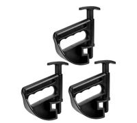 DINHEAROM Démonte-pneus Portable en Plastique Noir, Lot de 3 Pinces pour Démontage et Montage Facile des Pneus, Outil Manuel pour Réparation et Entretien Automobile