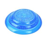 DINHEAROM Disque Volant Bleu pour Chien en TPR Souple et Lavable, Interactif pour Jouer Votre Chien en Extérieur