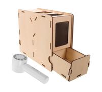 DINHEAROM Distributeur de Graines pour Oiseaux avec Souffleur de Coque en Acrylique, Conception Compacte et Facile à Utiliser pour Préparation de Nourriture la Maison