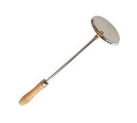 DINHEAROM Écumoire Plate Inox Grosse Taille Manche Long En Acier Inoxydable 430, Cuillère à Huile Pour Friture Professionnelle, Ustensile La Cuisine Pour Maison Et Restaurant, Cuisson Anti-brûlure