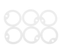 DINHEAROM en Silicone Phosphorescentes Étui Lot de 6 Antibruit, Taille Standard pour Étiquettes D'identification de Chien Accessoires pour Colliers D'animaux de Compagnie